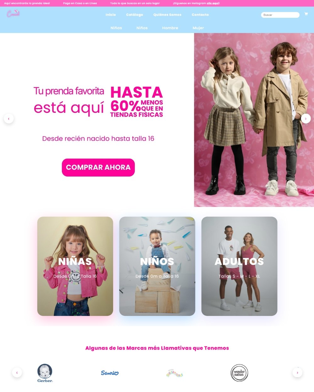 Tienda online Mi Carrusel desarrollada por CaliPro Digital